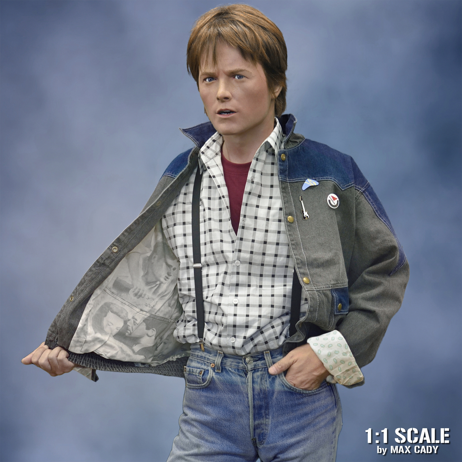 marty mcfly guess denim jacket