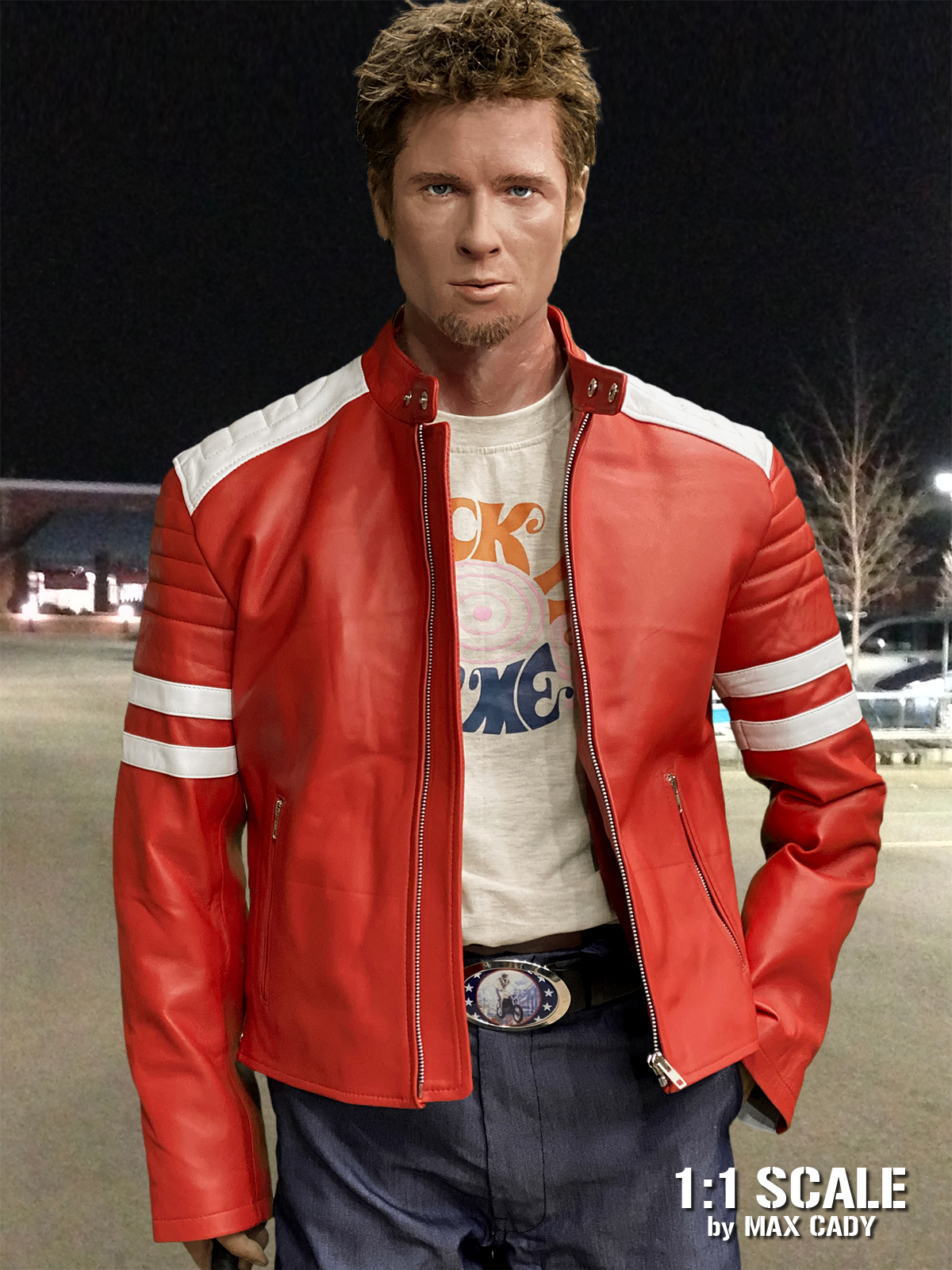 Fight Club red leather jacket | Tyler Durden