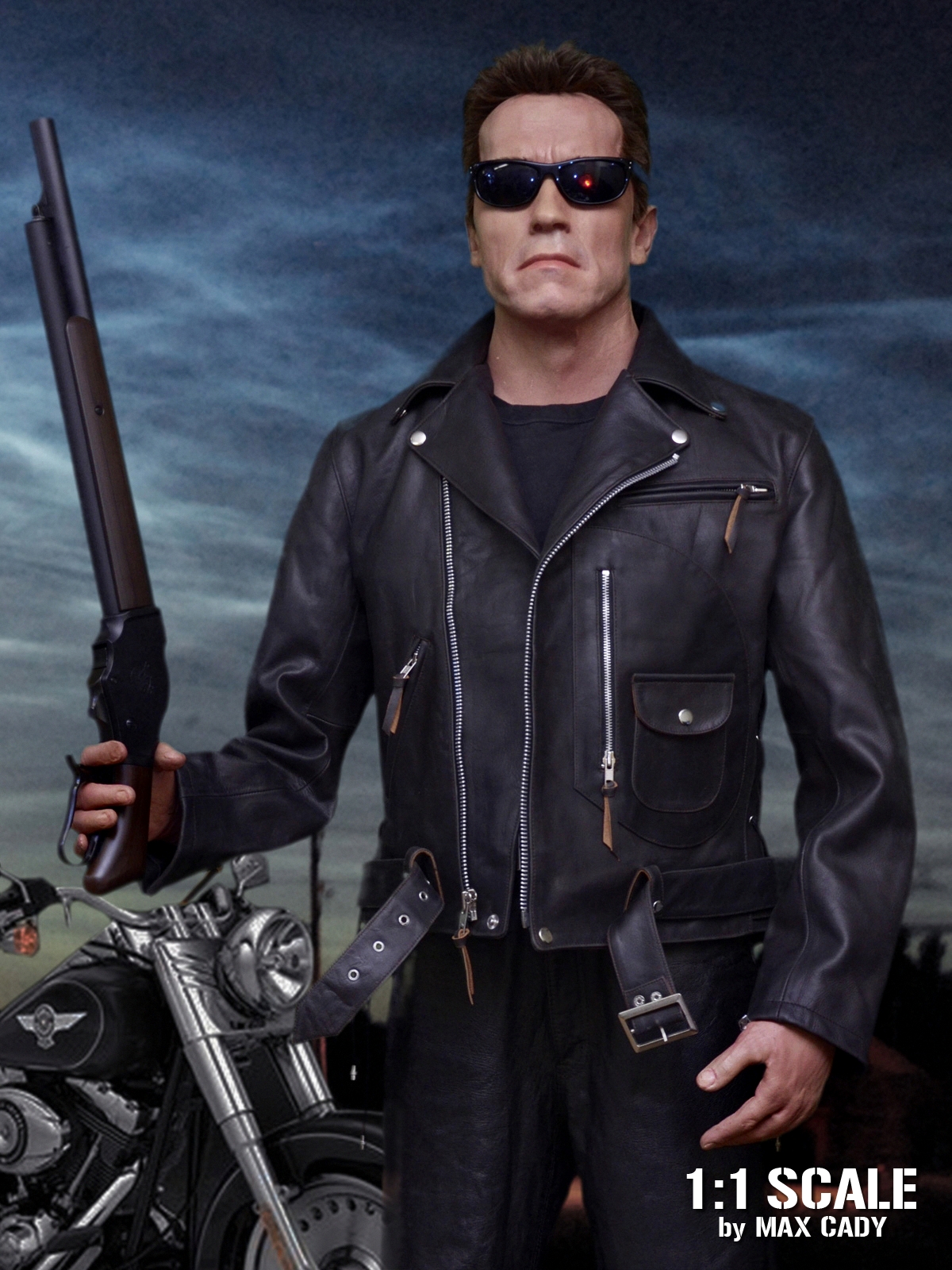 Terminator 2 Leather Jacket Max Cady