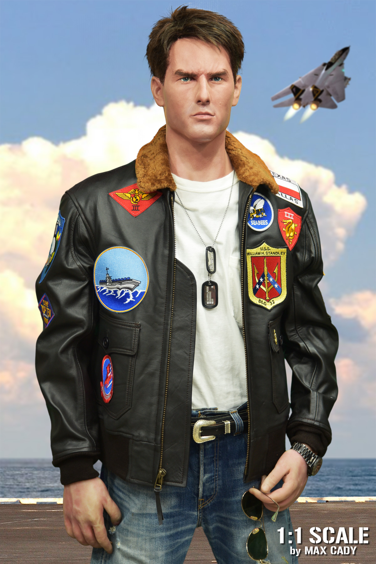 TOPGUN G-1 Leather Flight Jacket - MAX CADY