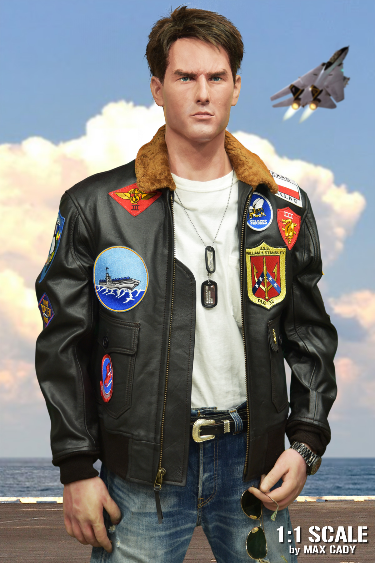 Topgun G 1 Leather Flight Jacket Max Cady